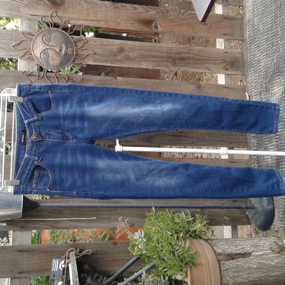 Woman's blue Jeans denim stretchy material size 7 brand City ink - Picture 4 of 11